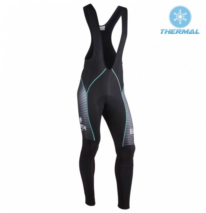 2017 Bianchi Albatros Black Thermal Cycling Bib Pants