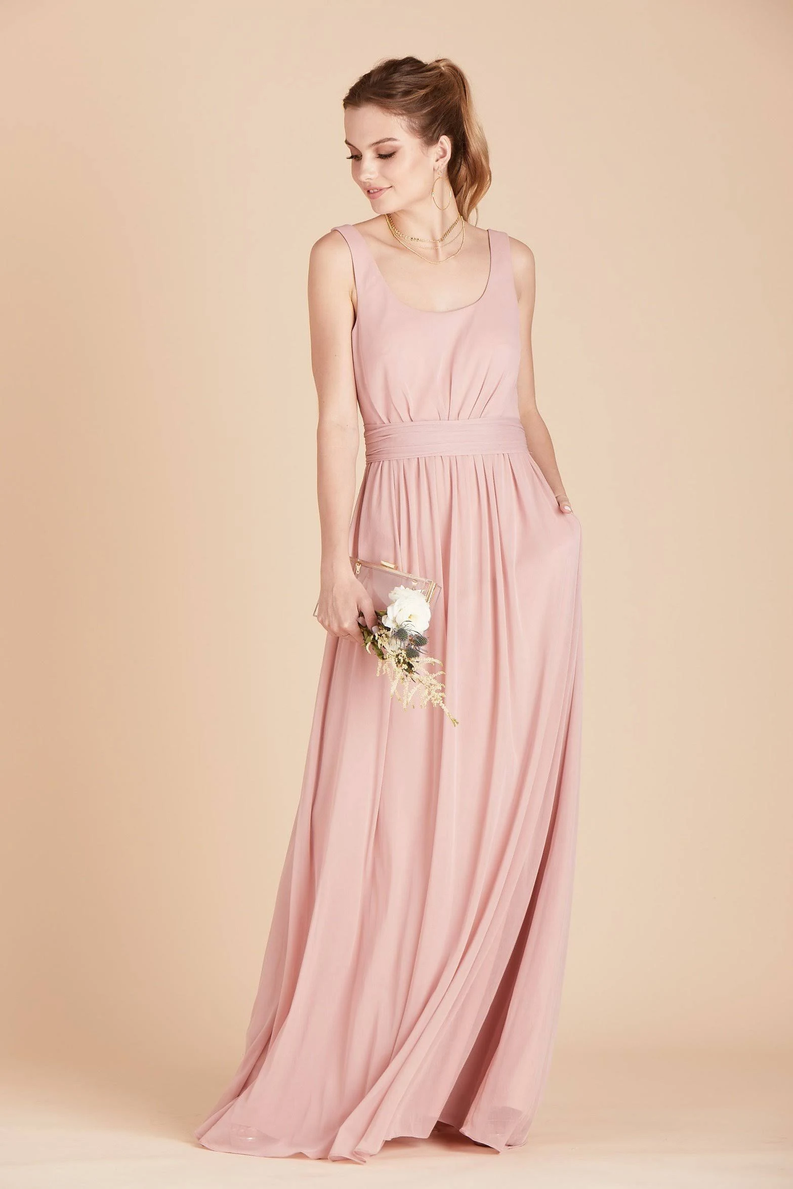 Birdy Grey Jan Bridesmaid Dress in Rose Quartz S / Rose Quartz
