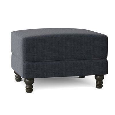 Birch Lane Montgomery 31x22 Rectangle Standard Ottoman Body Fabric: Fandango Indigo