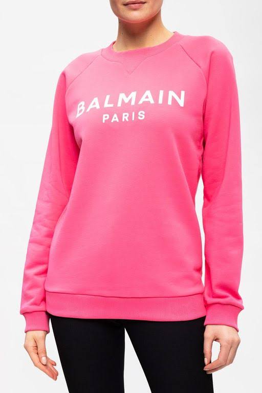 Balmain Branded Sweatshirt Pink - Pink - Sweatshirts