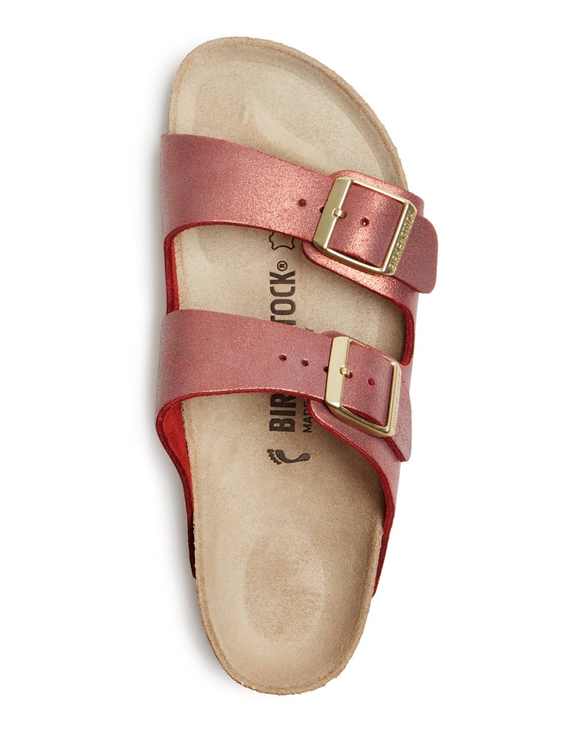 Birkenstock Women's Arizona Washed Metallic, Port Size: 39 N