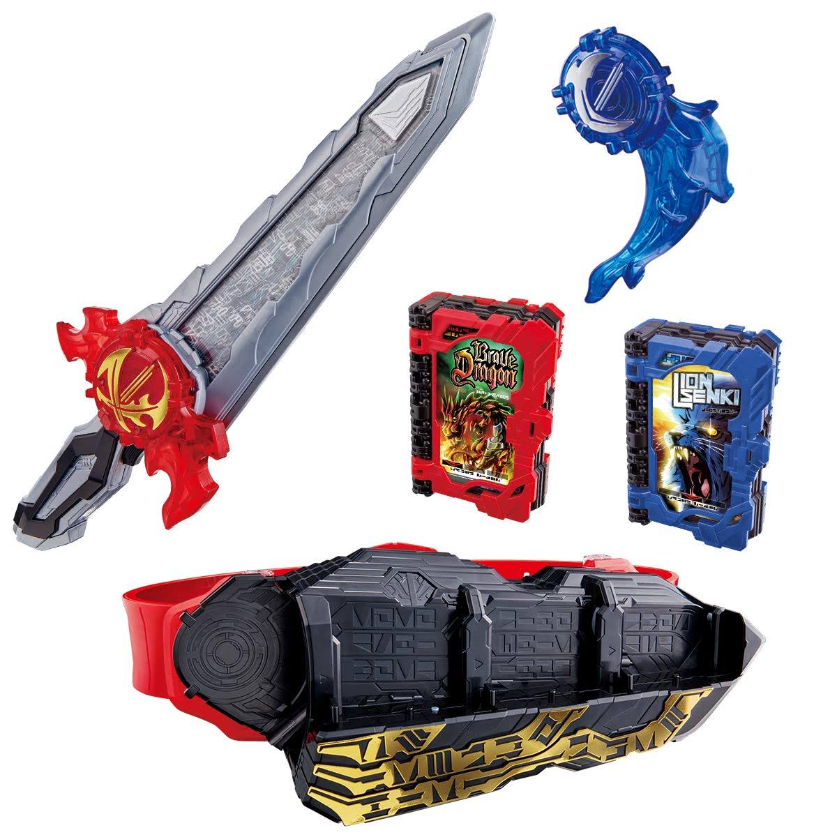 Bandai Kamen Rider Saber DX Seiken Swordriver & Suiseiken Nagare Emblem & Lion Senki Wonder Ride Book
