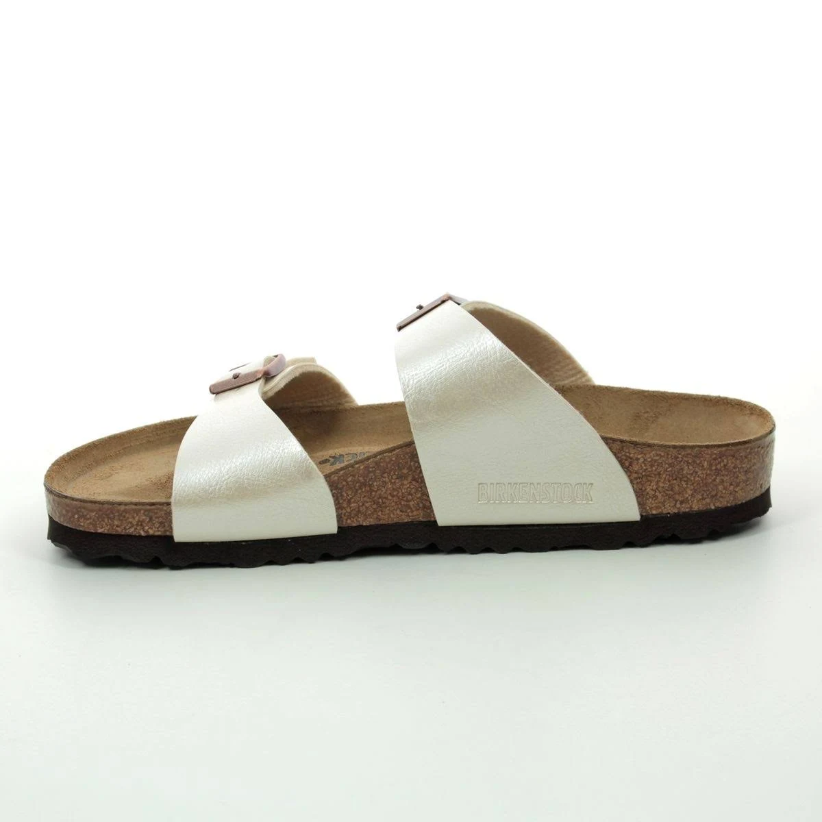 Birkenstock Sydney Oyster Womens Slide Sandals 1016170 in Size 36