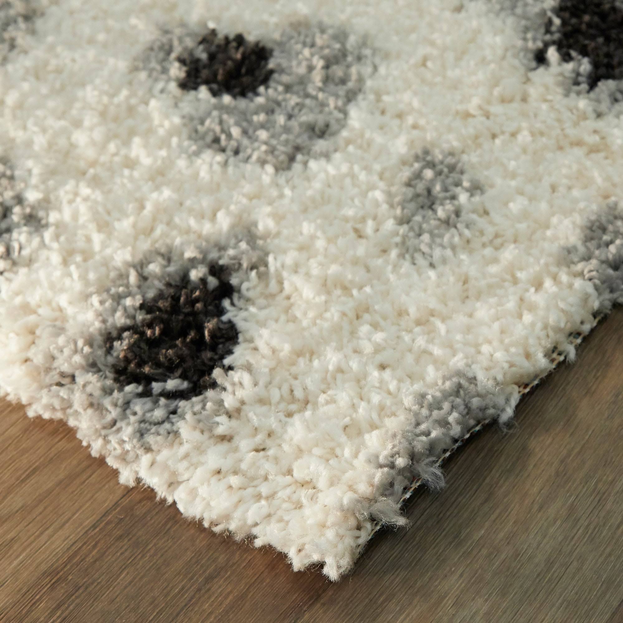 Balta Asaro Grey 8 ft. x 10 ft. Leopard Print Shag Area Rug