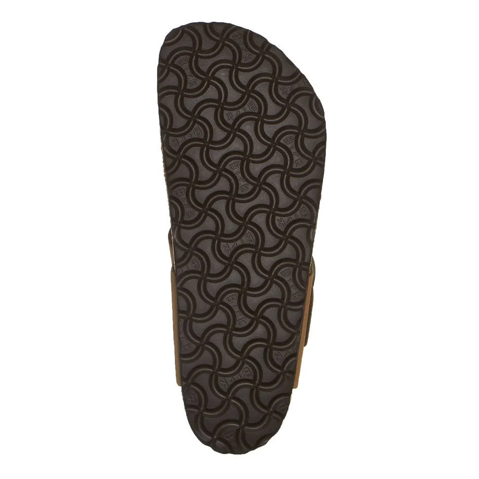 Birkenstock Gizeh Big Buckle Nubuck Leather Mud Green Thong Sandals