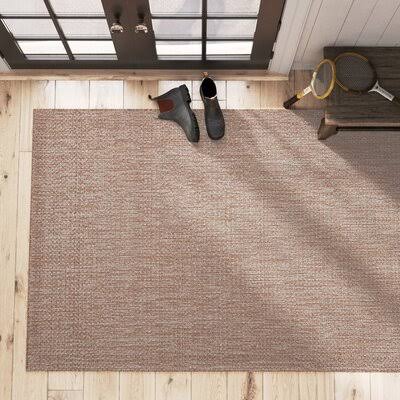 Mcclary Handmade Tan Indoor / Outdoor Area Rug Birch Lane Rug Size: Rectangle 5& x 8&