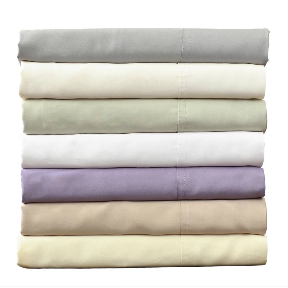 Rayon from Bamboo Bed Sheet Set White California King