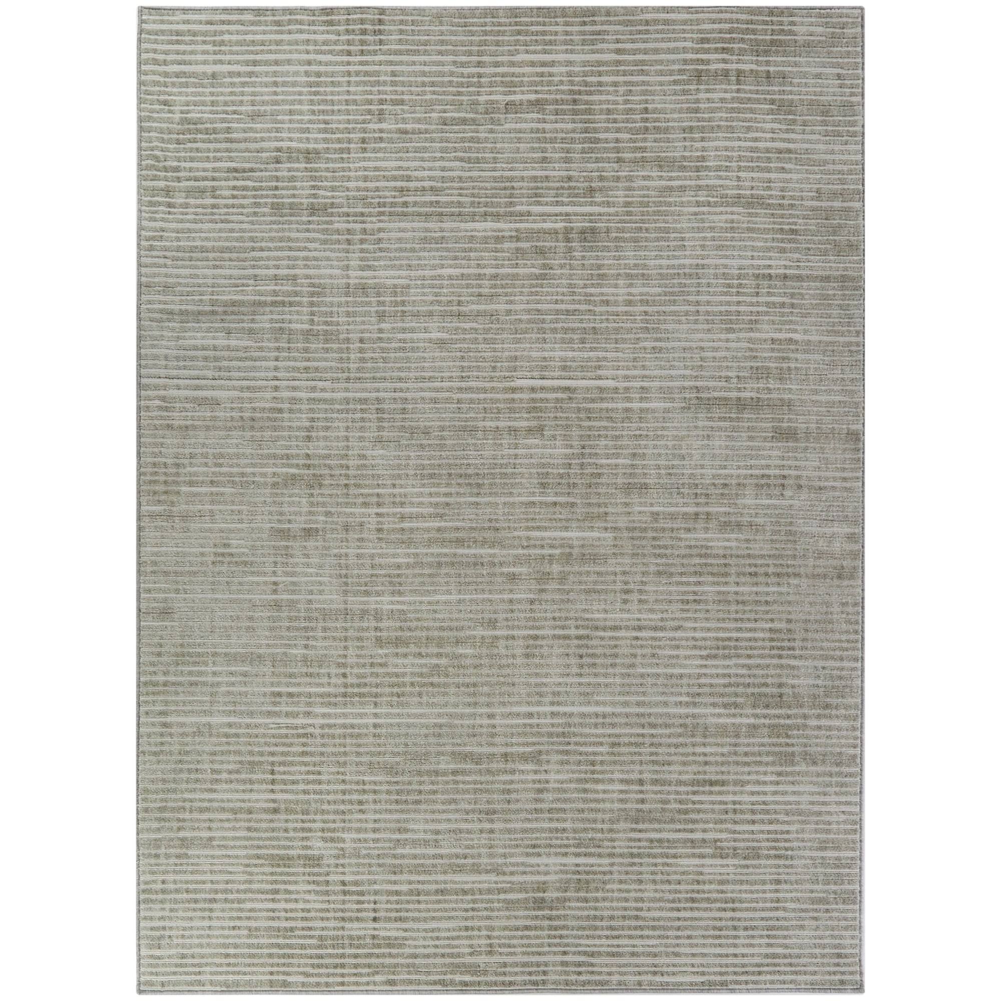 BALTA Lynne Tan 8 ft. x 10 ft. Textured Stripe Area Rug