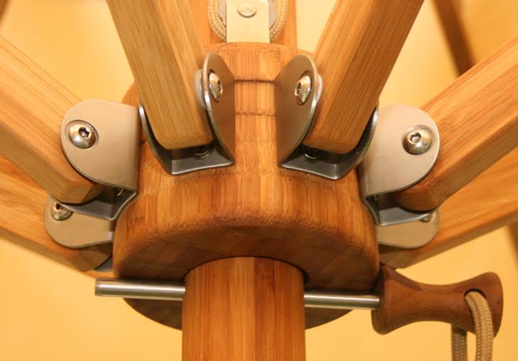 Bambrella Levante Rectangle Bamboo Umbrellas