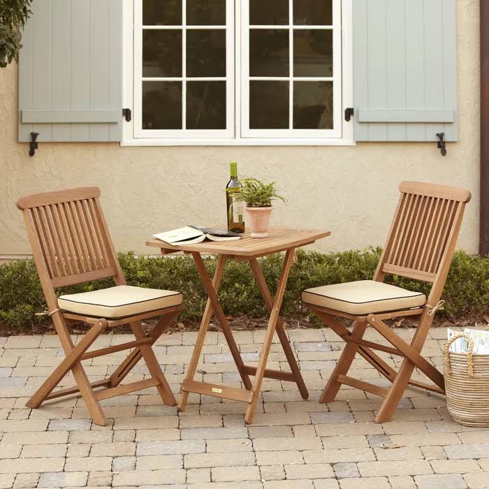 Roseland 3 Piece Bistro Set with Cushions Beachcrest Home