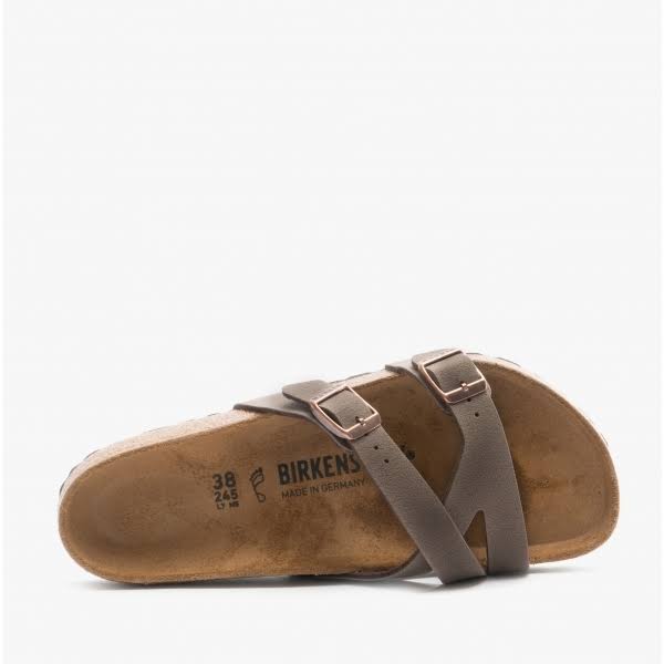 Birkenstock Yao Birko-Flor Nubuck Ladies Sandals - Mocha