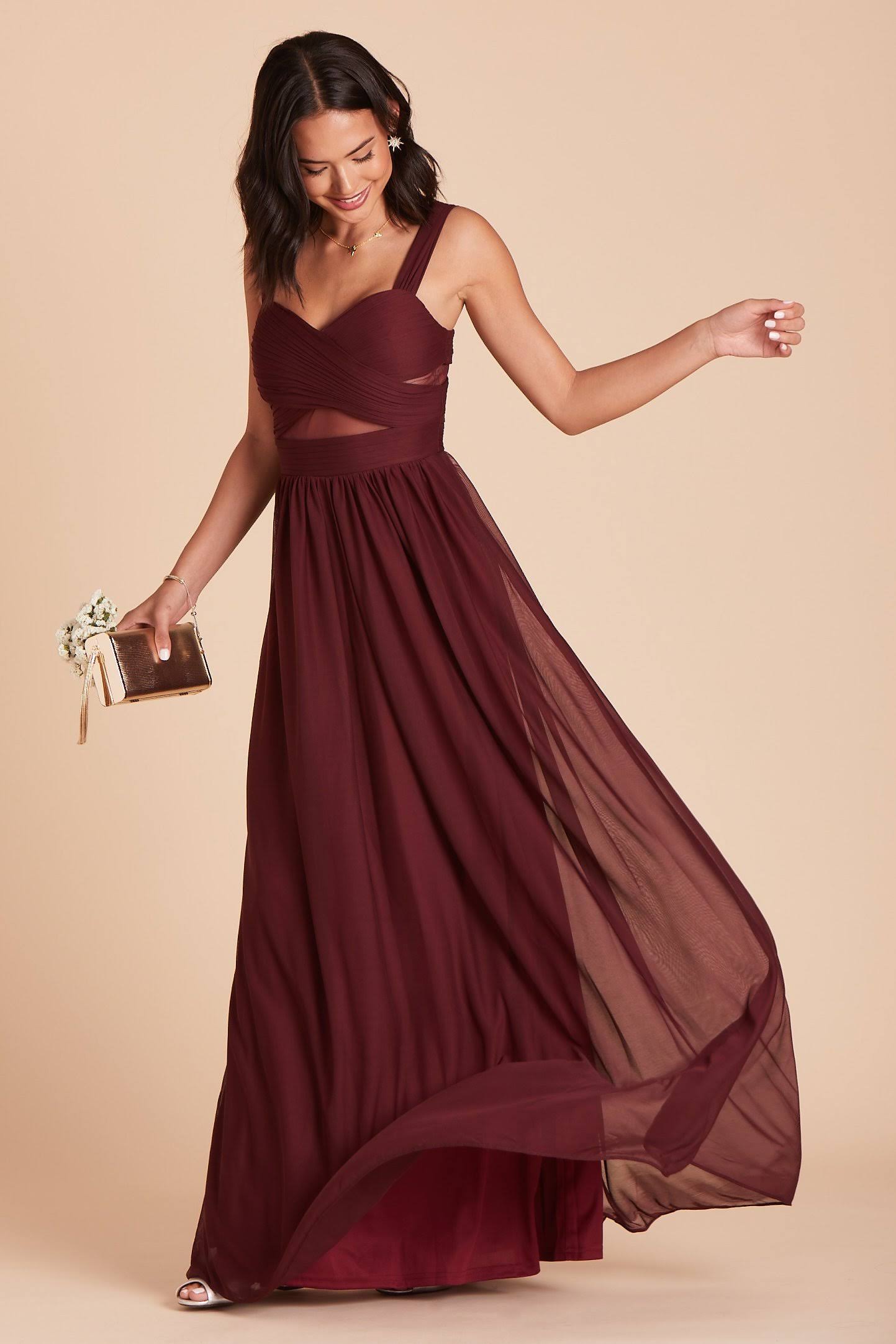 Birdy Grey Elsye Bridesmaid Dress in Cabernet XXL / Cabernet