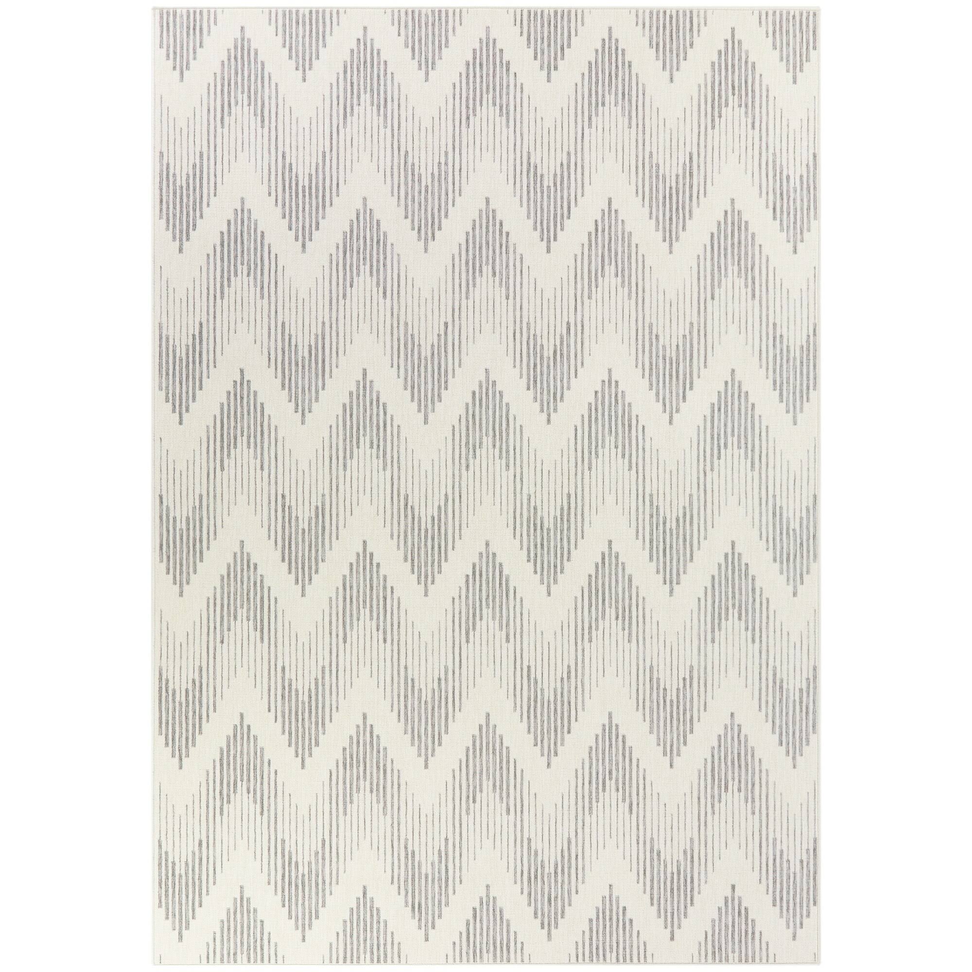 BALTA Coville Taupe 5 ft. x 7 ft. Chevron Indoor/Outdoor Area Rug, Brown
