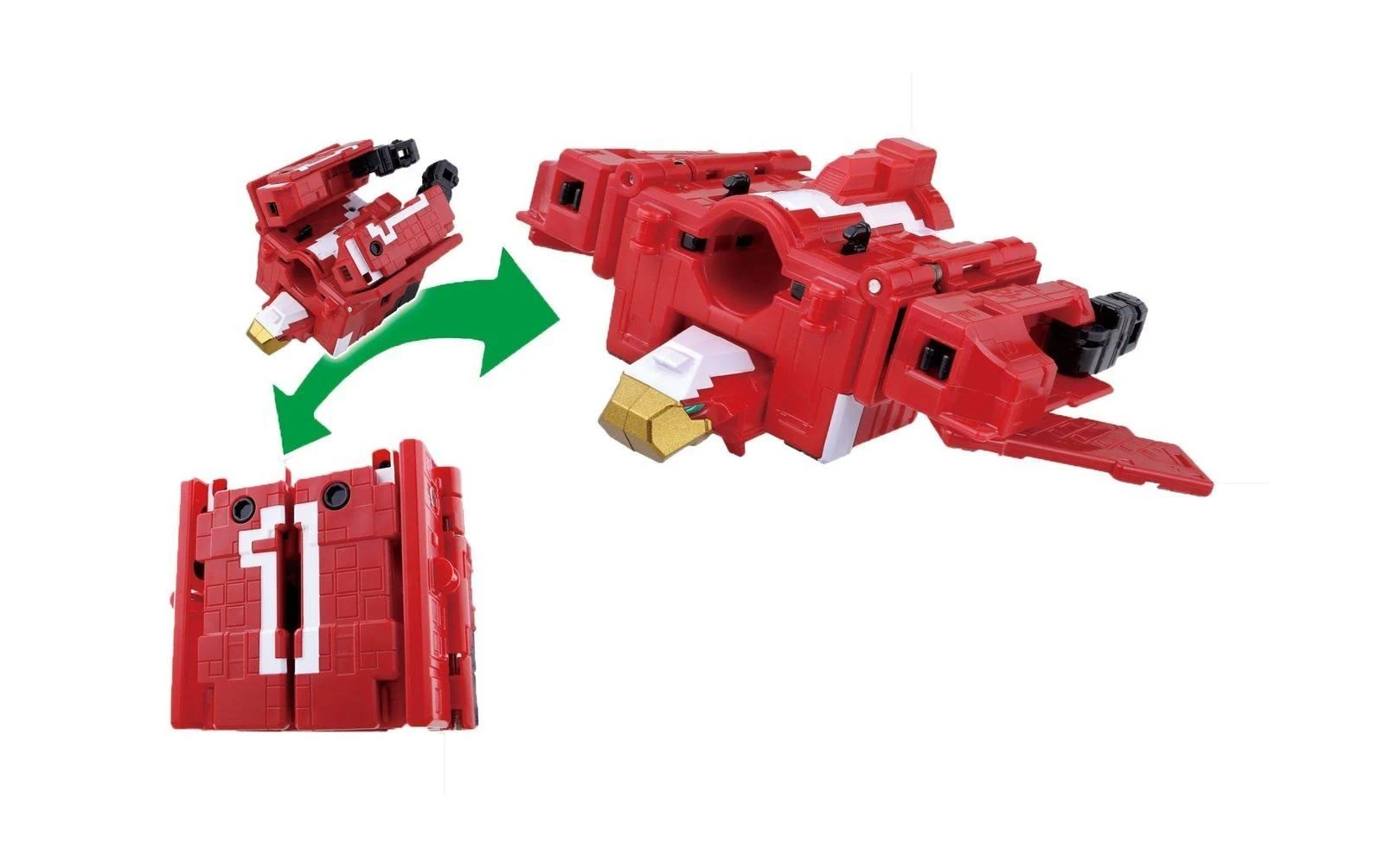 Bandai Doubutsu Sentai Zyuohger Zyuoh Cube 1 2 3 (Doubutsu Gattai DX Zyuoh King)