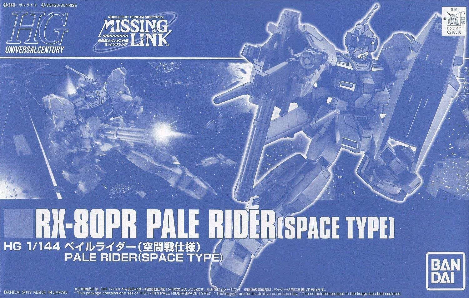 Bandai HGUC 1/144 RX-80PR Pale Rider Space Type Model Kit Gundam missing Link