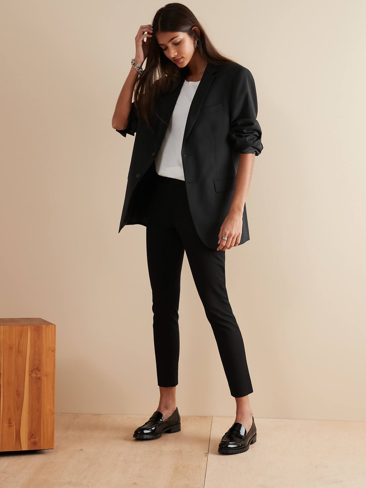 Banana Republic Women's Skinny Classic-Sloan Pant Black Size 2 Long