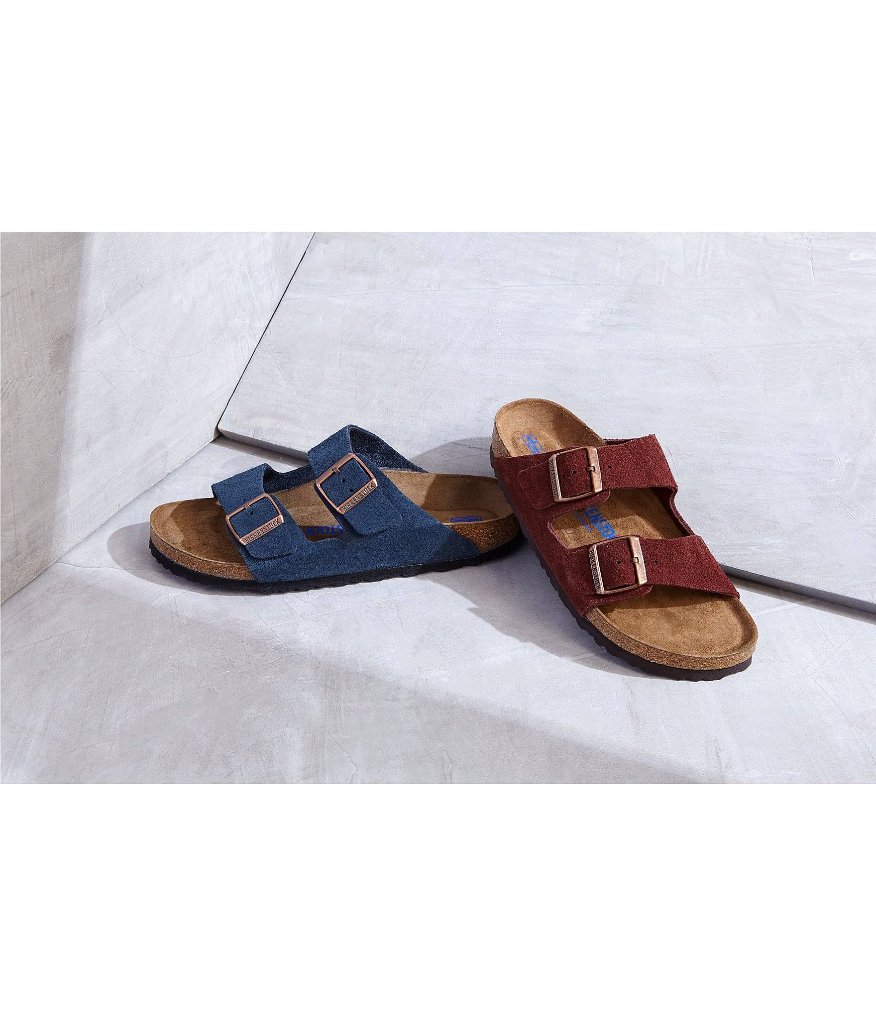 Birkenstock Arizona Soft Footbed - Port Suede (Narrow Width)