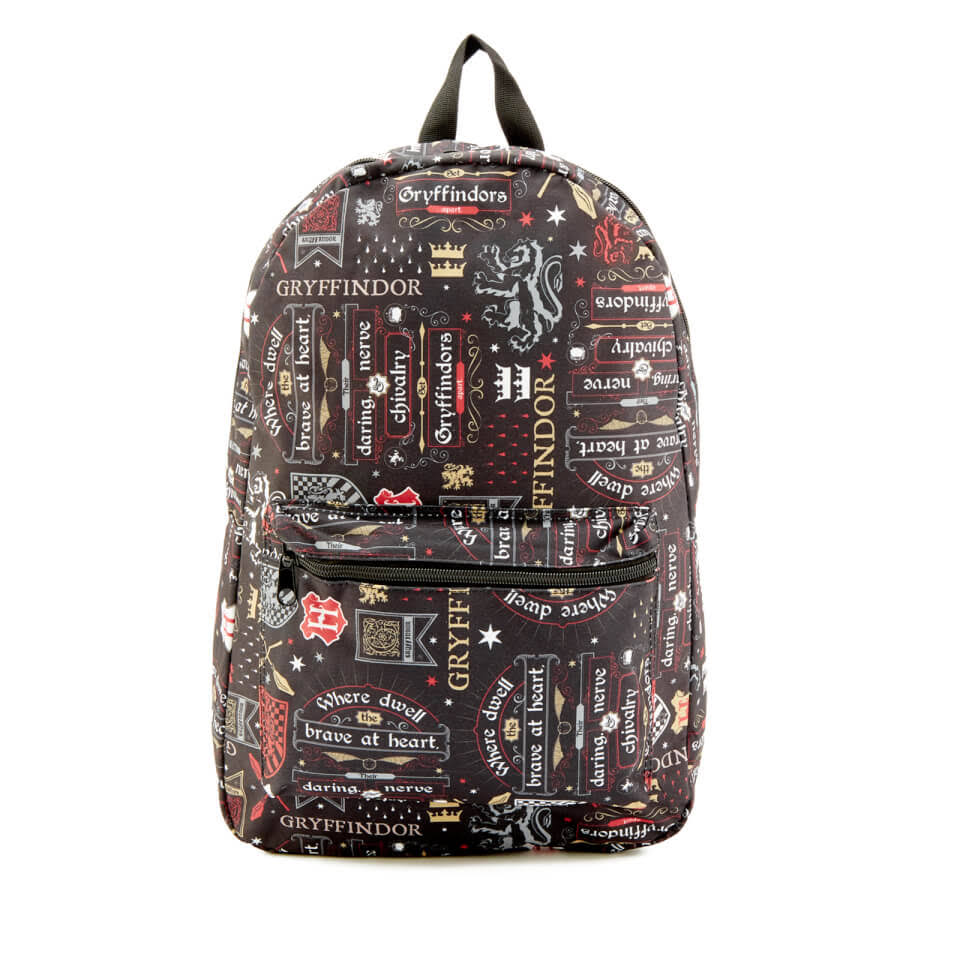 Harry Potter Backpack Icon Print Gryffindor
