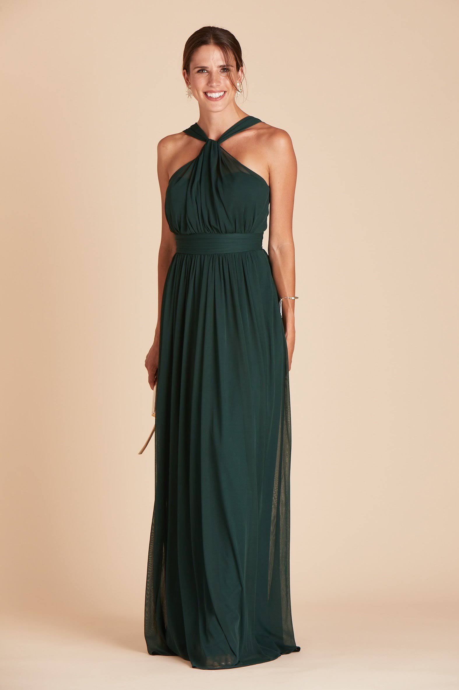 Birdy Grey Kiko Bridesmaid Dress in Emerald S / Emerald