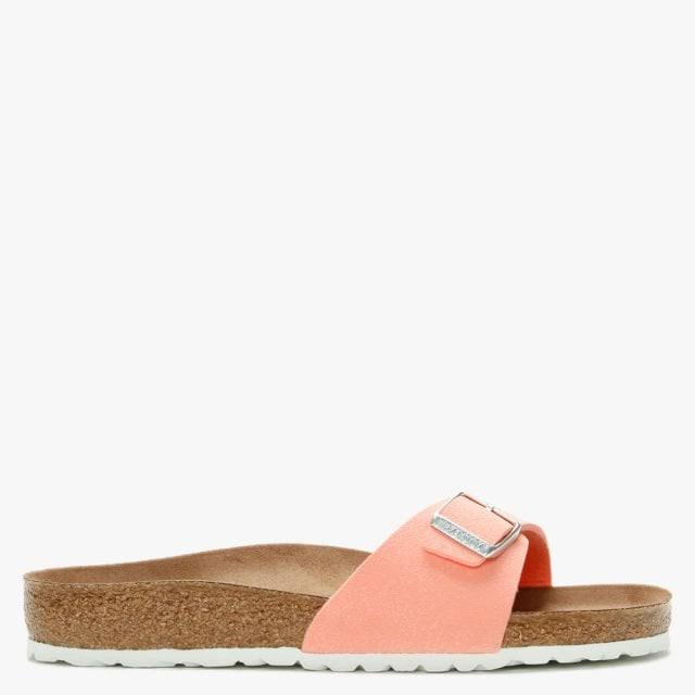 Birkenstock Madrid Brushed Flamingo Birko-Flor Mules Size: 39, Colour: