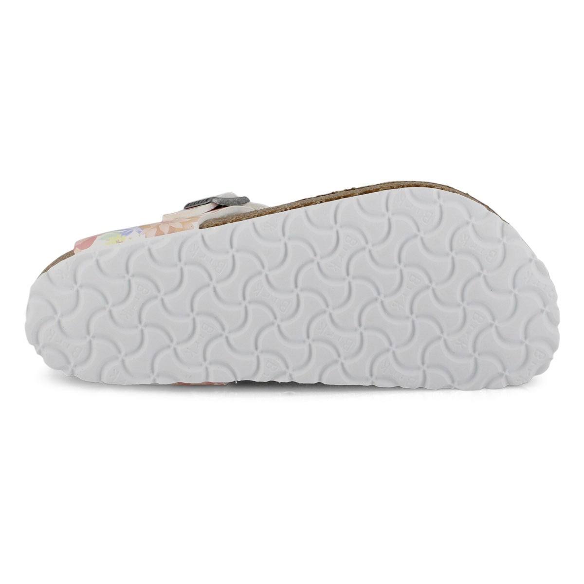 Birkenstock Gizeh Birko-Flor Supernatural Flowers White Thong Sandals