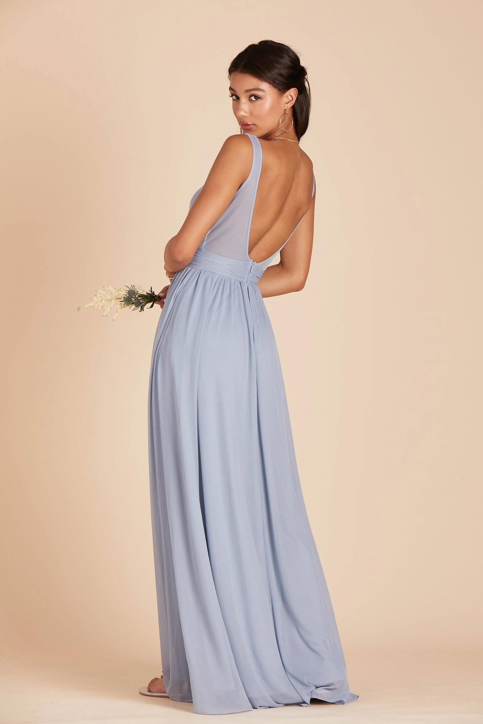 Birdy Grey Jan Bridesmaid Dress in Dusty Blue L / Dusty Blue