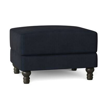 Birch Lane Montgomery 31x22 Rectangle Standard Ottoman Body Fabric: Tina Indigo