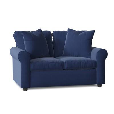 Wolsingham Cotton 60x22 Rolled Arm Loveseat Body Fabric: Spinnsol Navy