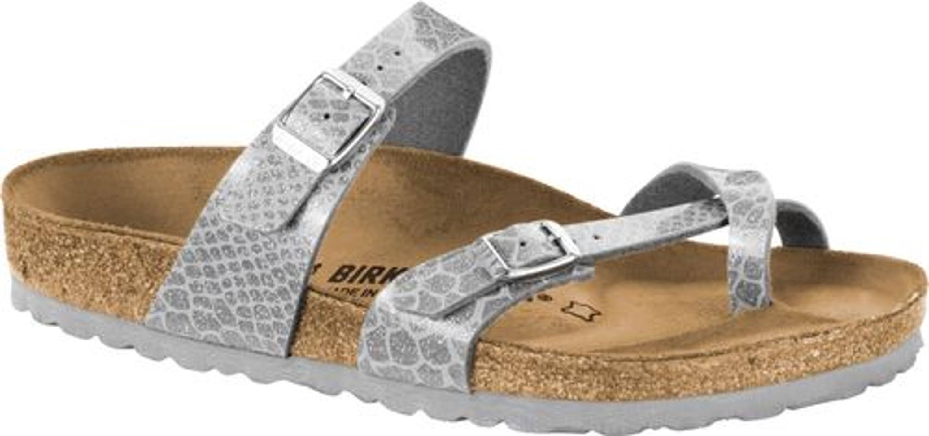 Birkenstock Thong Sandal Mayari Magic Snake Silver 37 EU / Regular