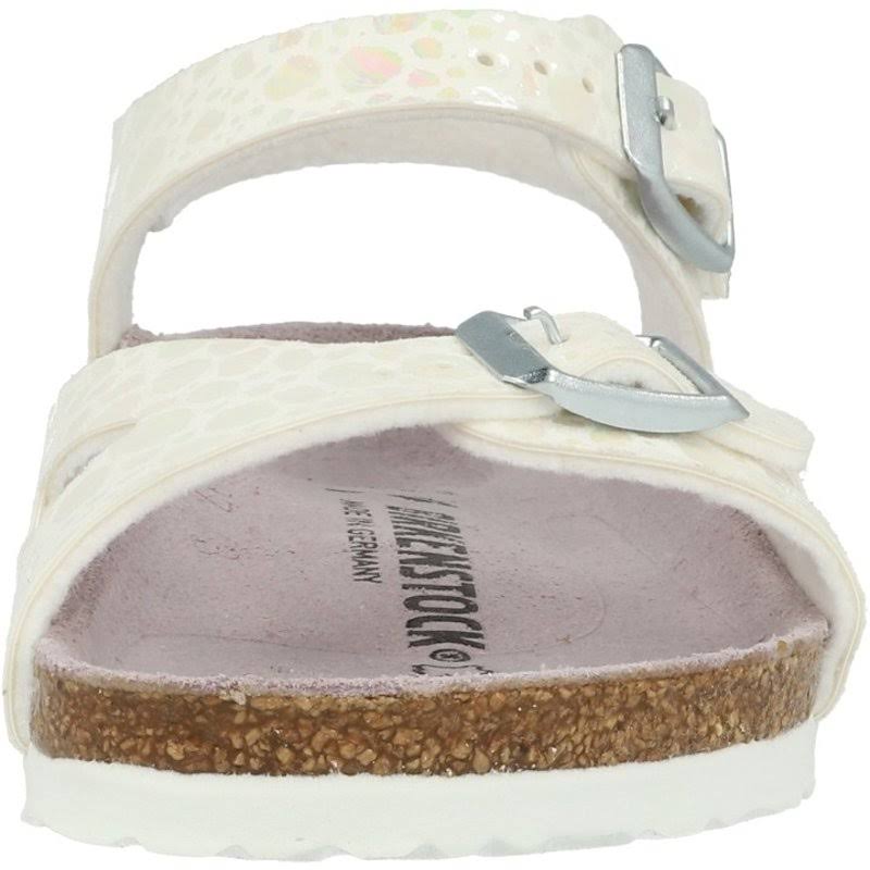 Birkenstock Rio Kids Sandals - Metallic Stones White