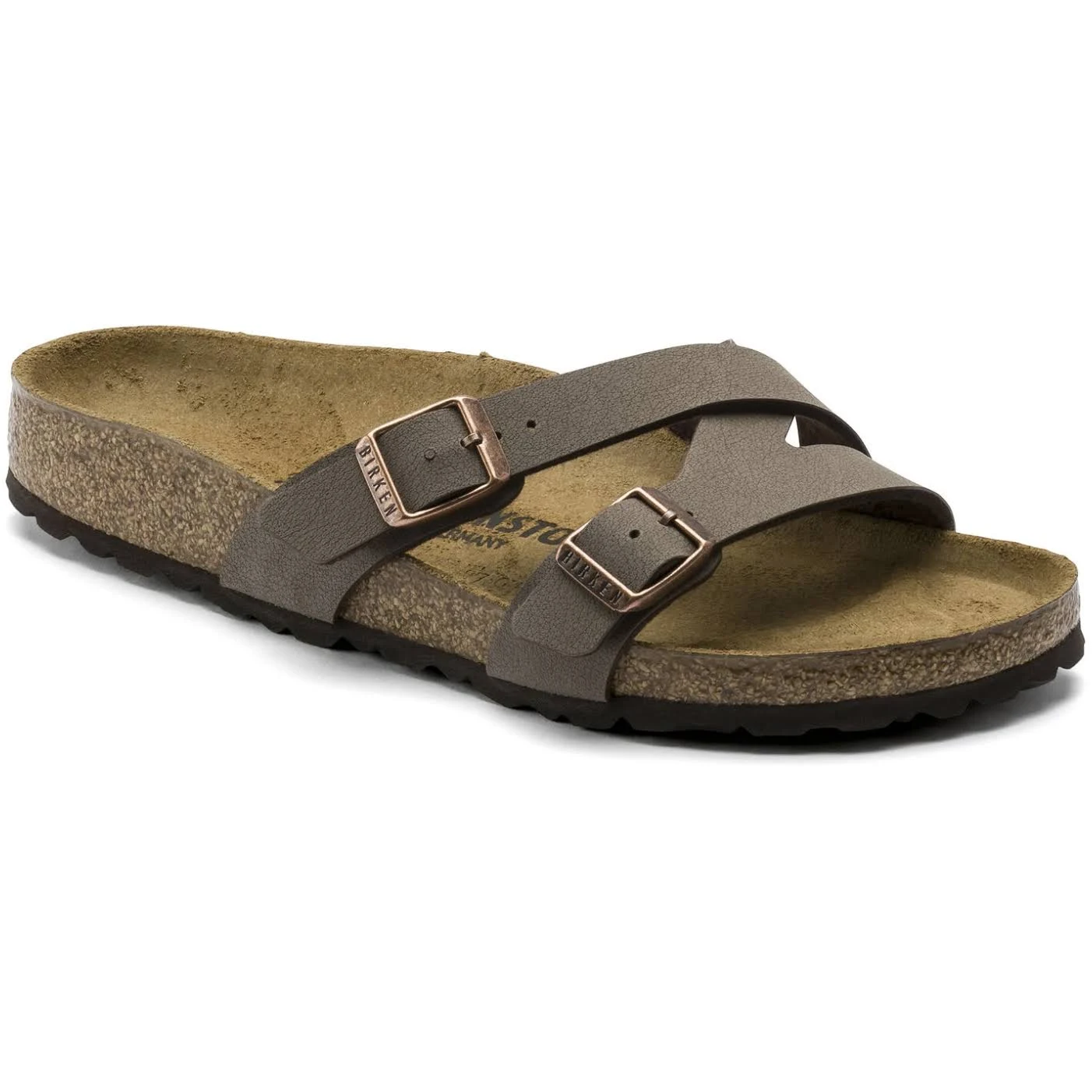 Birkenstock Women's Yao Slide - 39 Narrow - Mocha
