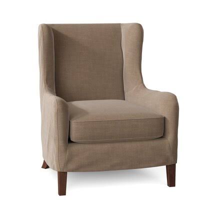 Adamstown 33x22 Wide Wingback Chair Body Fabric: Conversation Linen