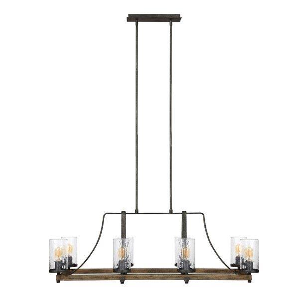 Zaria 8-Light Kitchen Island Linear Pendant