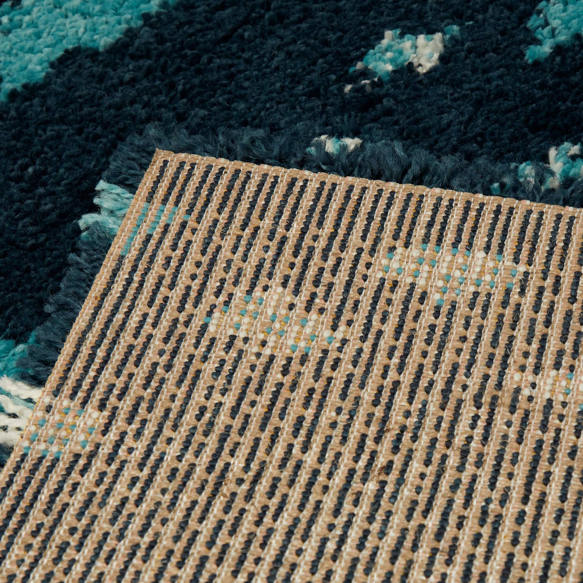 BALTA Belmonte Pink 5 ft. x 7 ft. Geometric Shag Area Rug