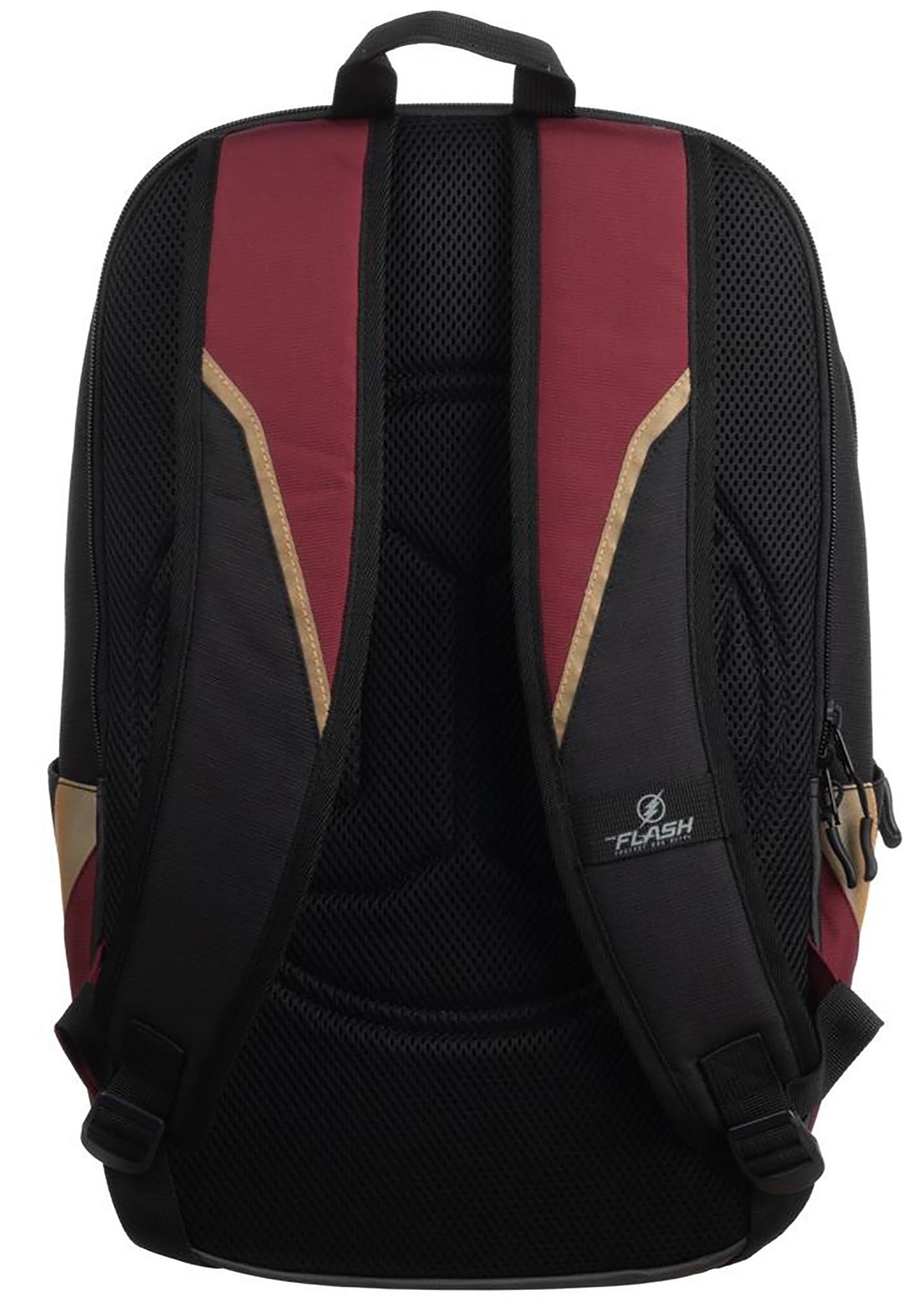 The Flash Black and Maroon Backpack