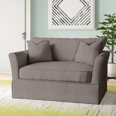 Birch Lane Estella Chair and A Half Body Fabric: Vault Pearl