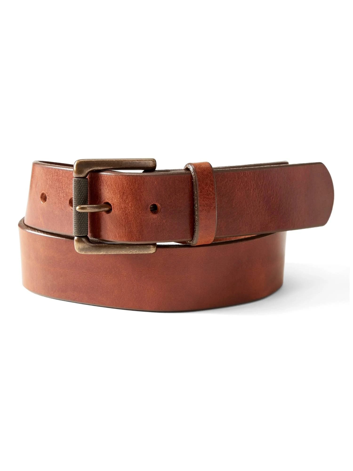 Banana Republic Men's Tumbled Leather Belt Cognac Size 40