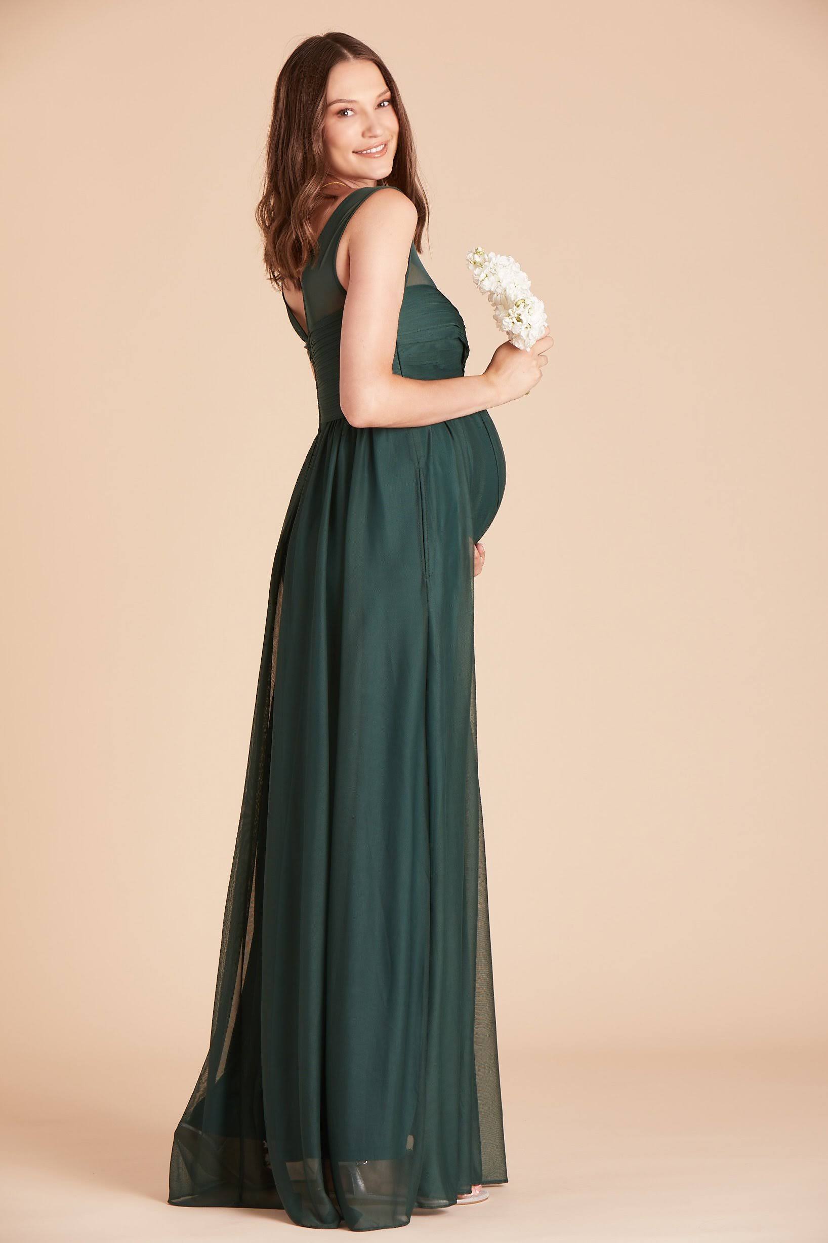 Birdy Grey Ryan Bridesmaid Dress in Emerald S / Emerald