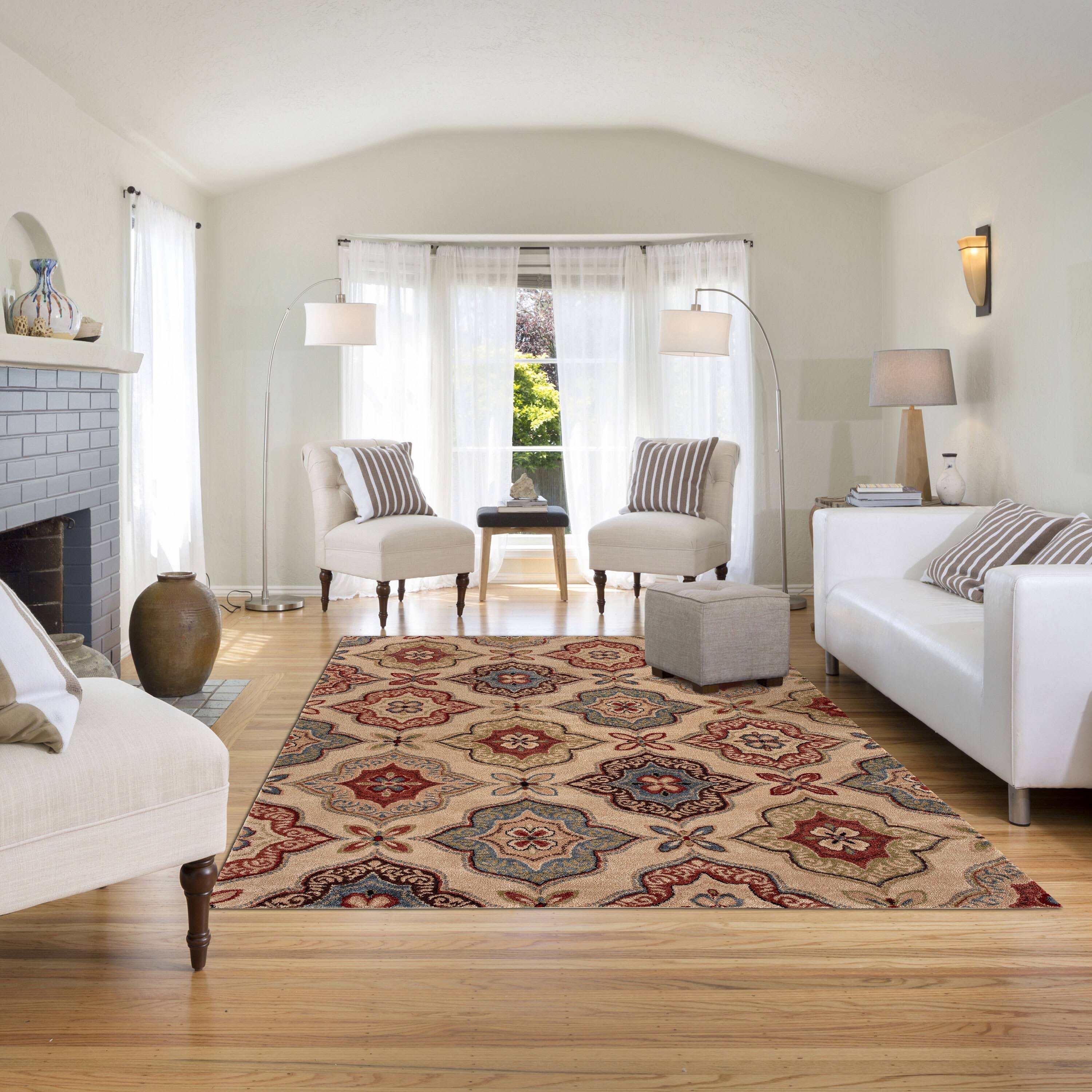 Northfield Beige/Blue Area Rug BALTA Rug Size: 5&3x22 x 7&4x22