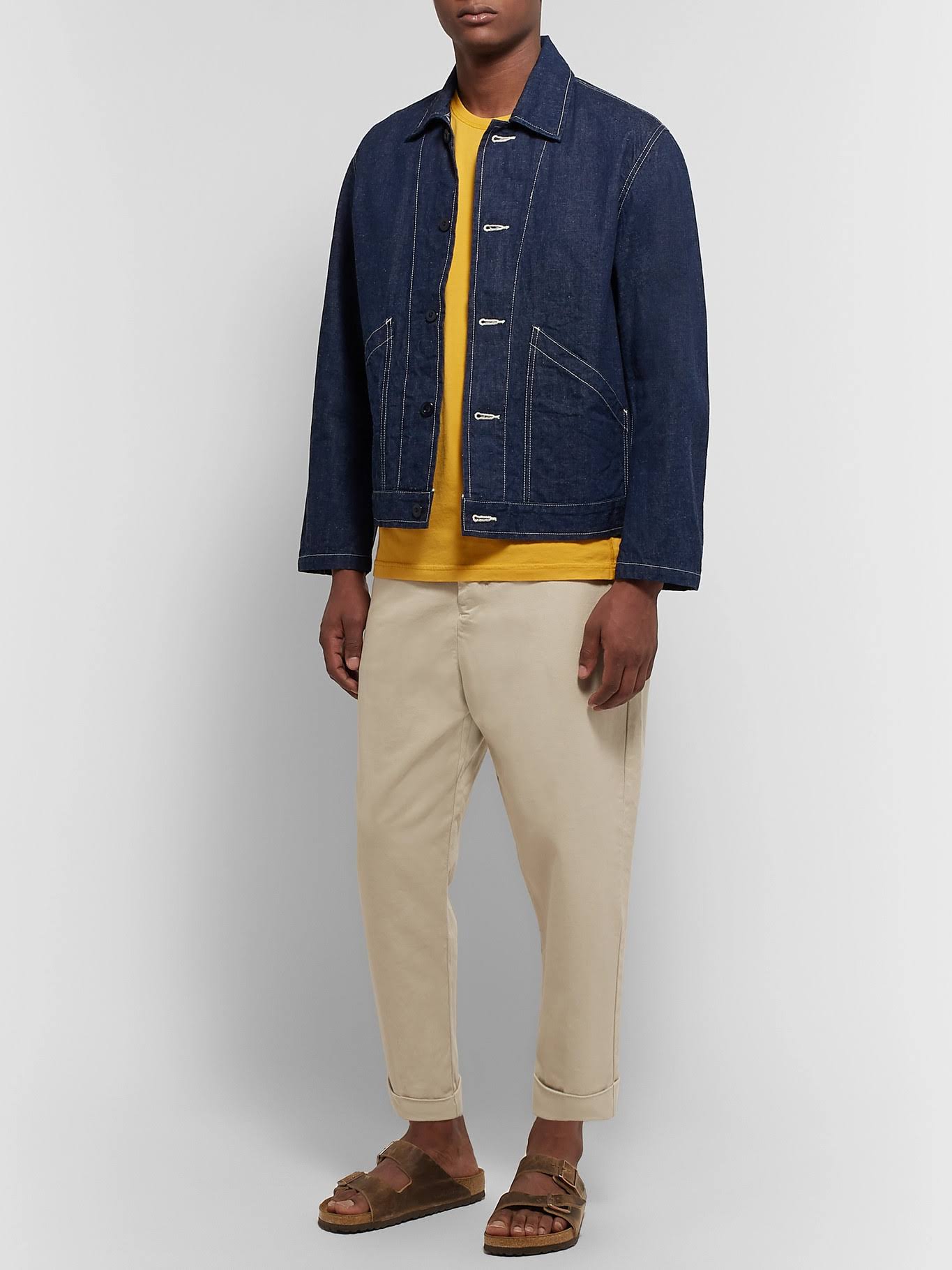 Birkenstock - Men - Arizona Oiled-Nubuck Sandals Brown