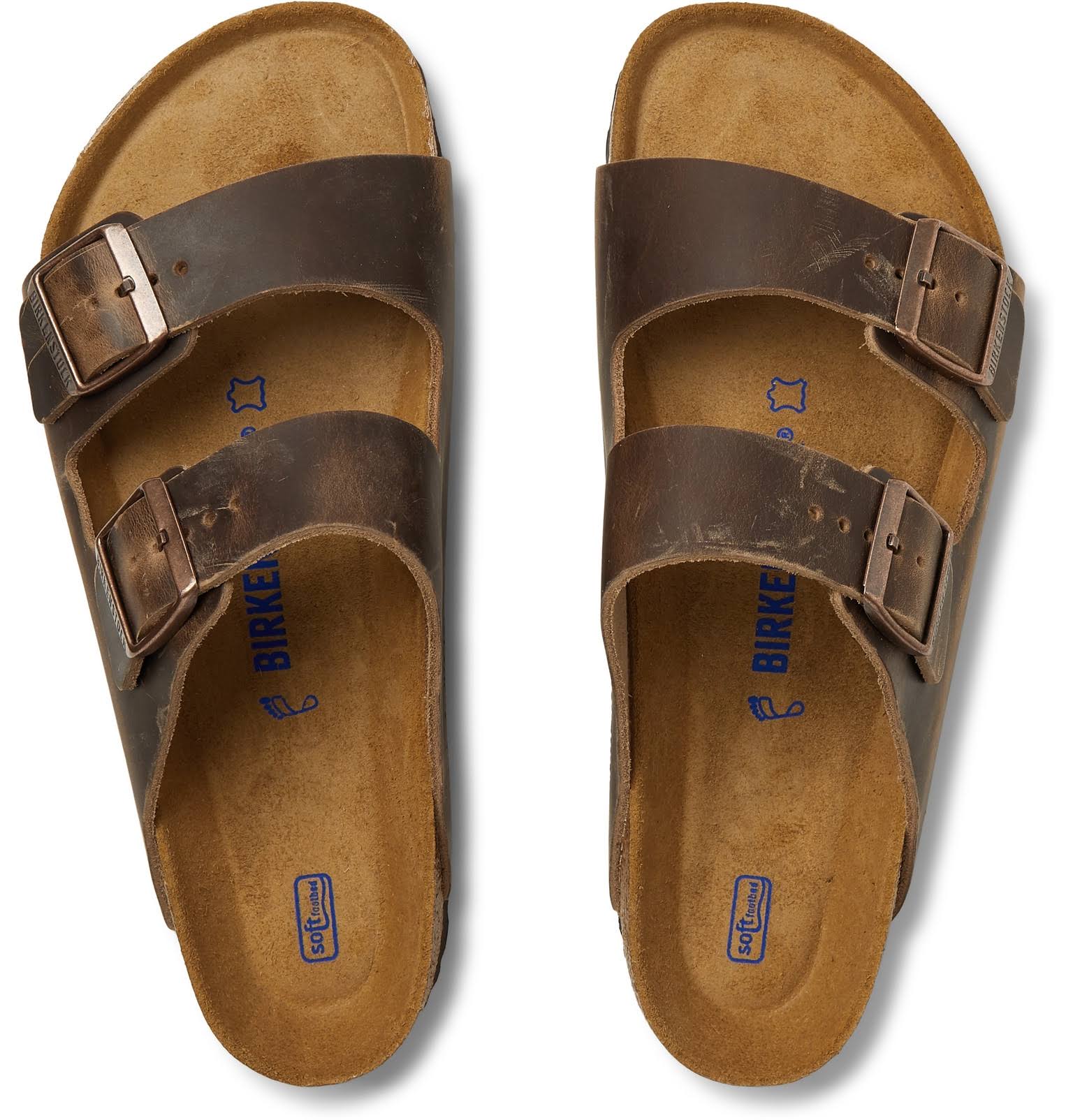 Birkenstock - Men - Arizona Oiled-Nubuck Sandals Brown