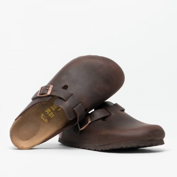 Birkenstock Leather Clogs | Boston, Habana