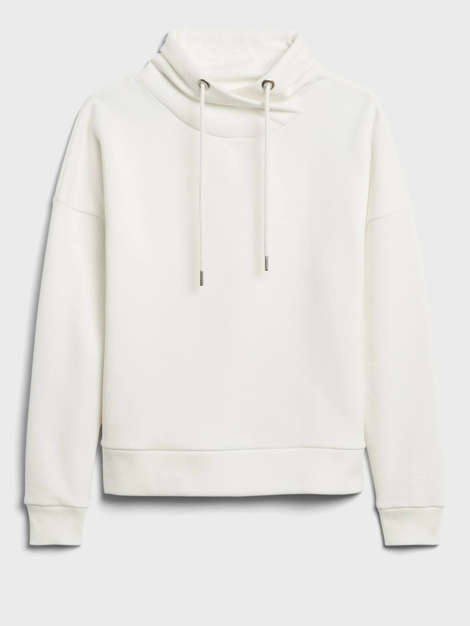 Banana Republic Women's Funnel-Neck Sweatshirt Almond Beige Size L