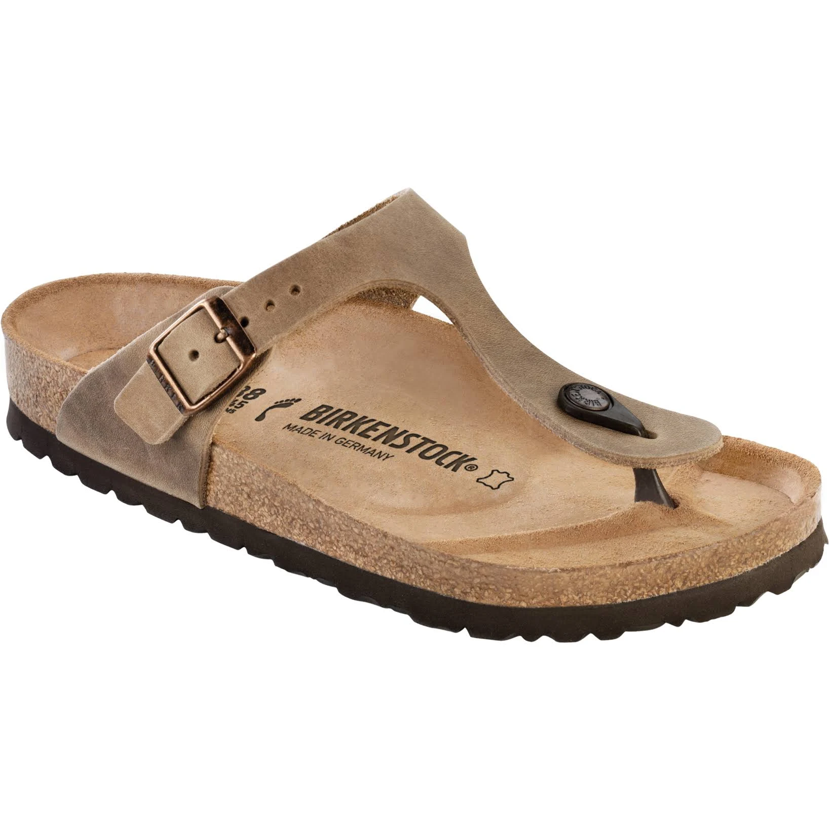 Birkenstock Women's Gizeh Tobacco Oiled Leather 36