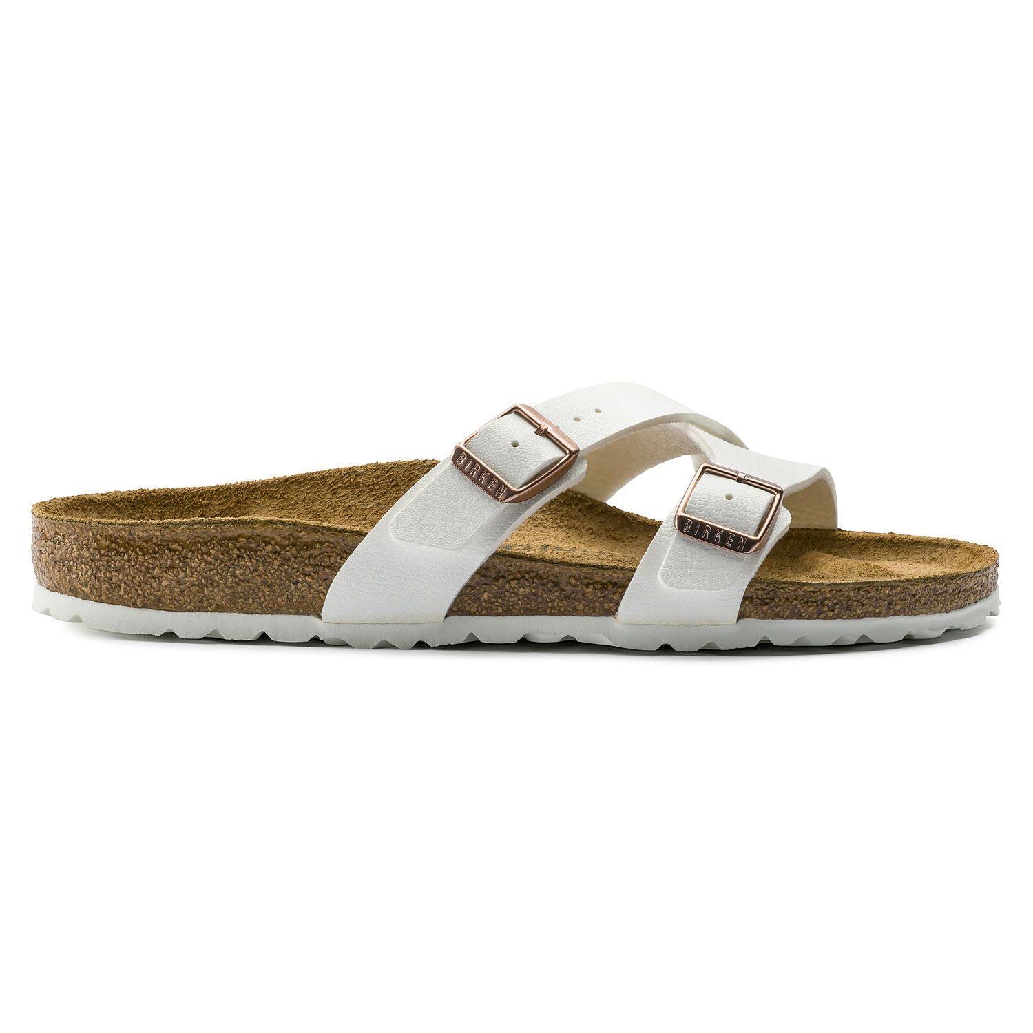 Birkenstock Women's Yao Slide - 42 Narrow - White Birko-Flor