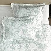 Jardin Toile Sham Sage Euro - Ballard Designs