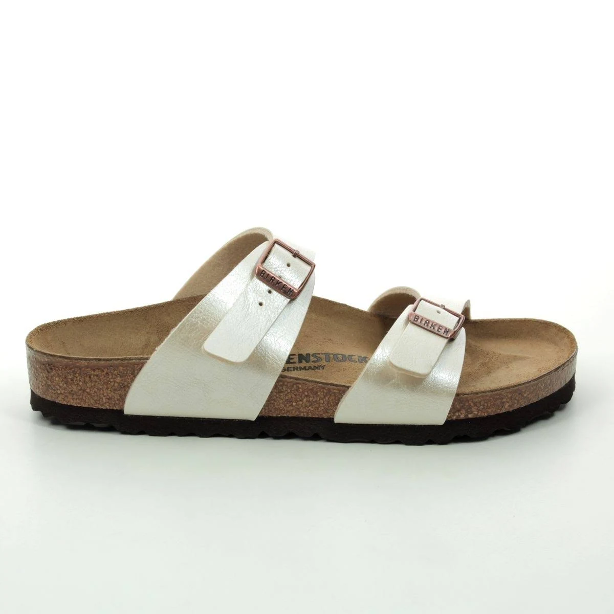 Birkenstock Sydney Oyster Womens Slide Sandals 1016170 in Size 36