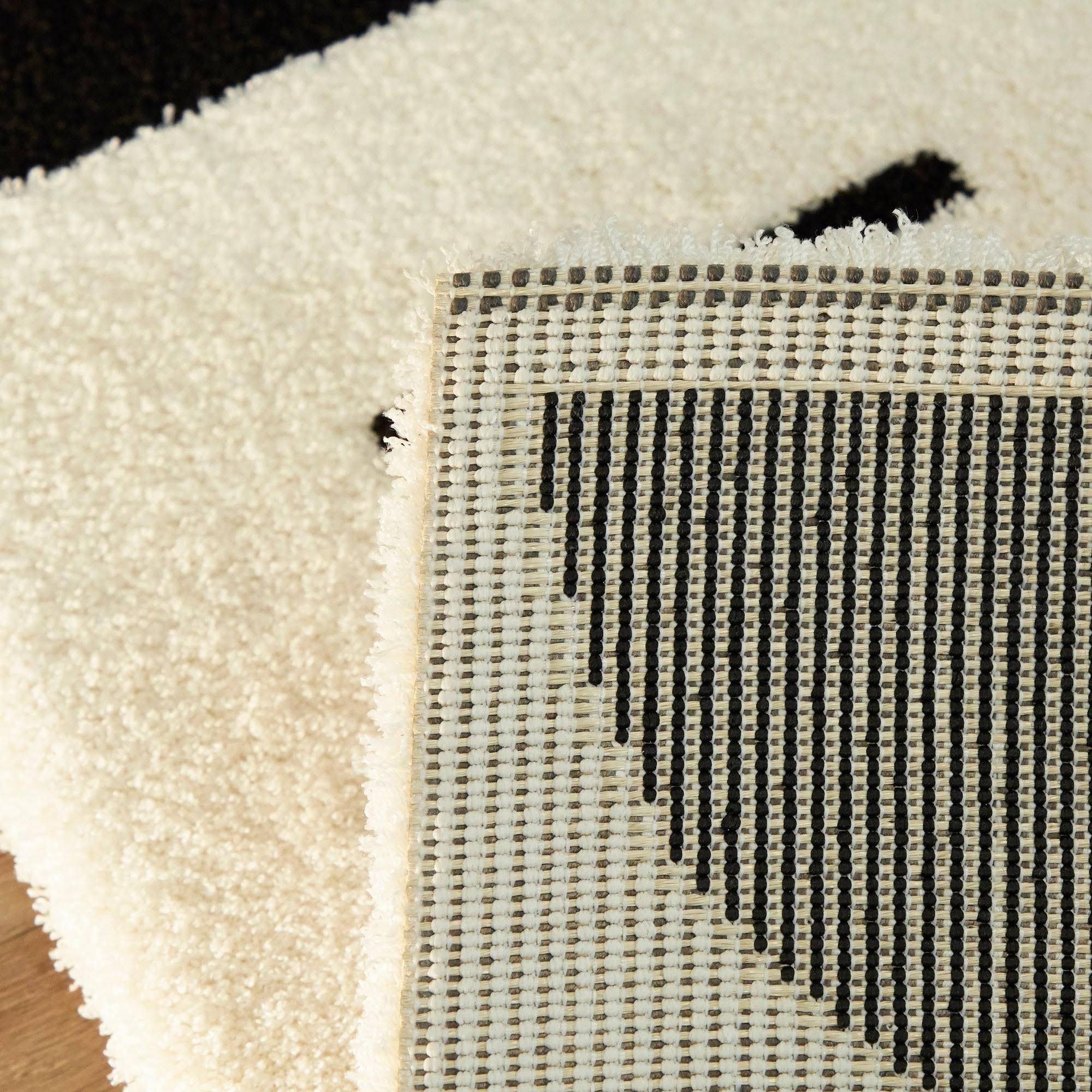 BALTA Calendario White 5 ft. x 7 ft. Modern Geometric Area Rug