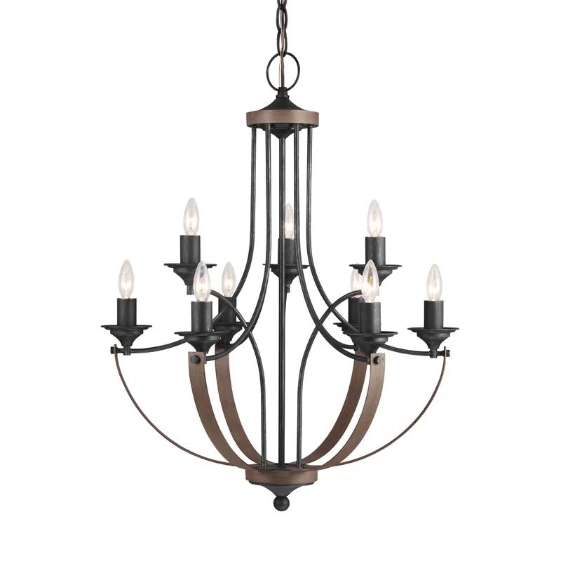 Camilla 9 - Light Candle Style Empire Chandelier