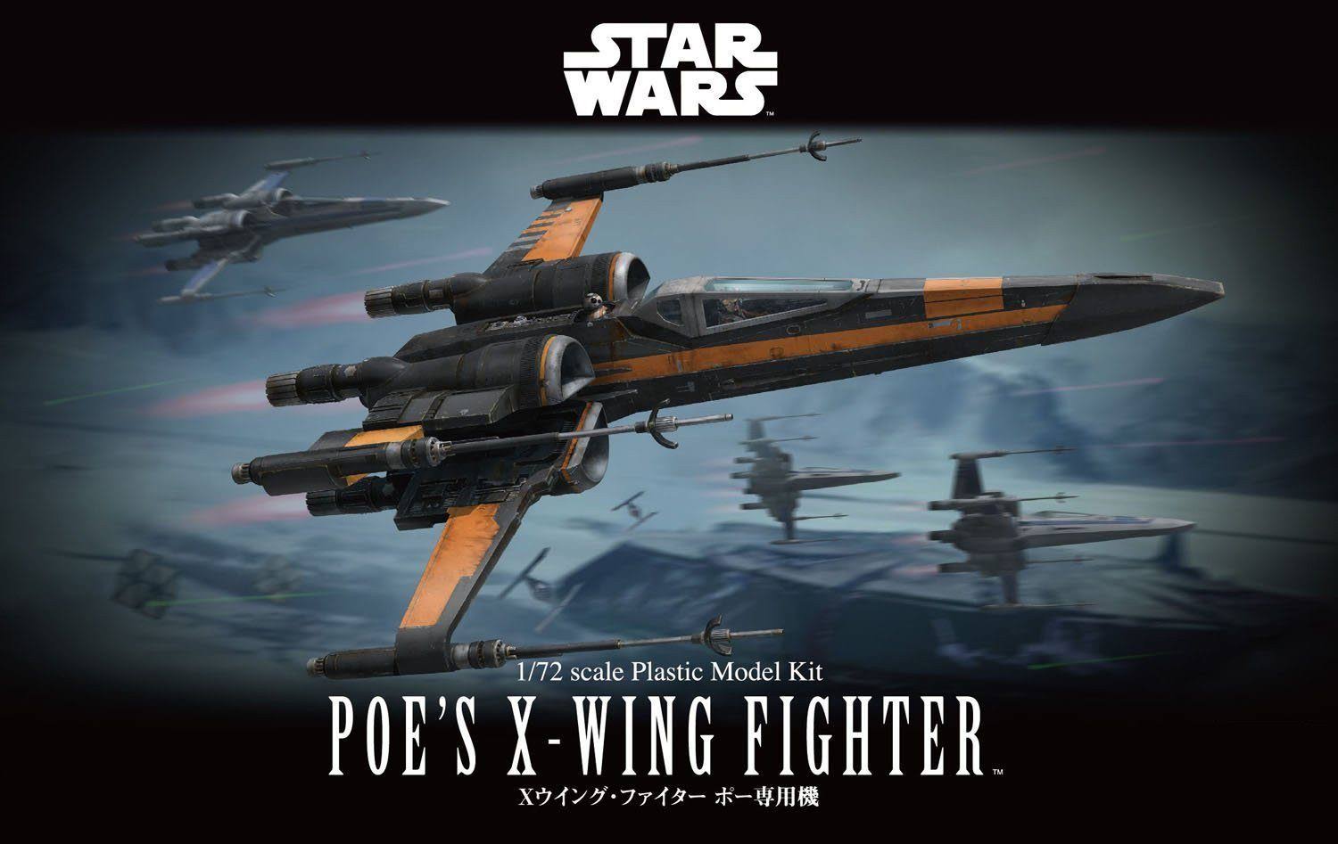 Star Wars Poe&s X-Wing Fighter 1/72 Scale Model Kit